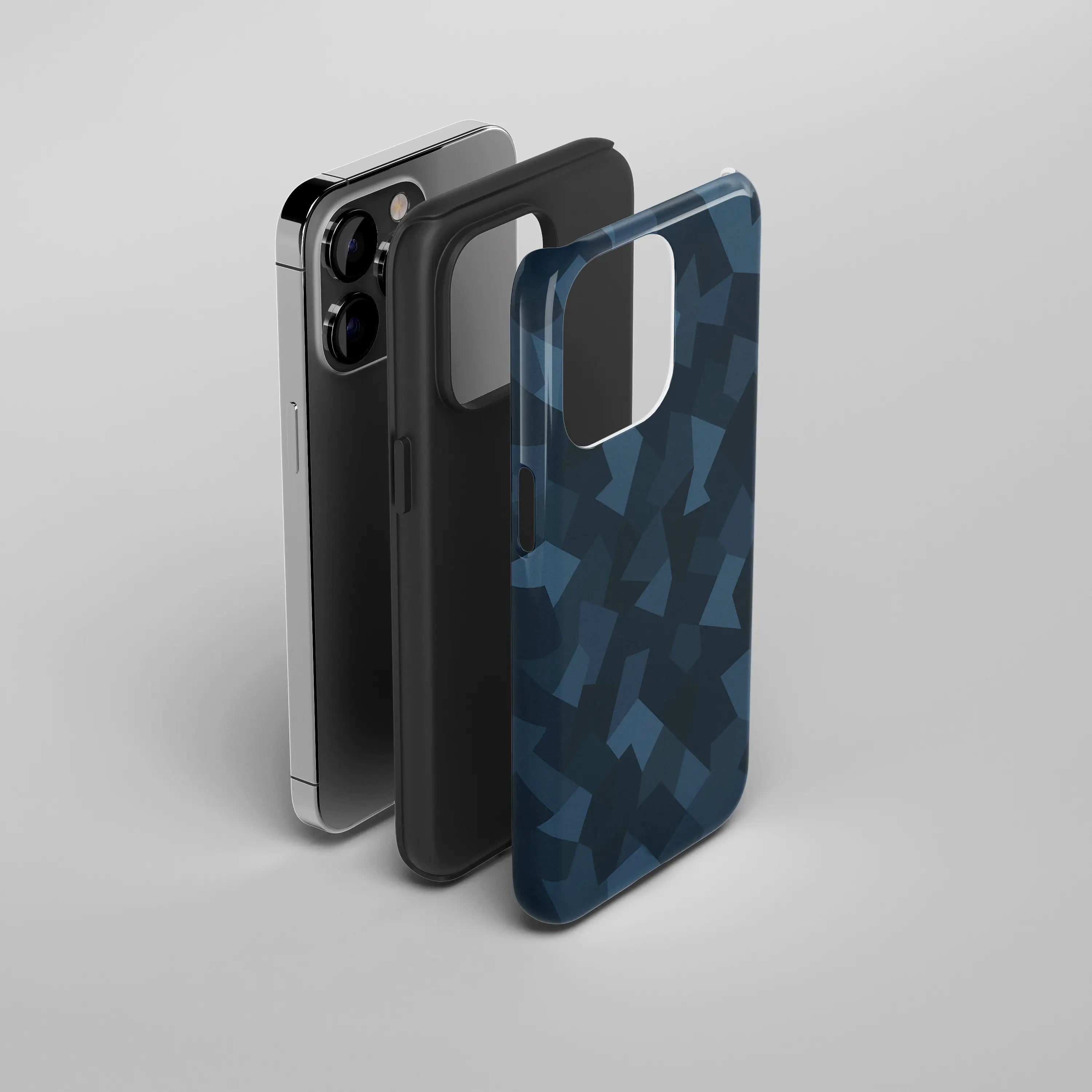 Blue Camouflage - iPhone Tough Case - Fast shipping - Made in Europe